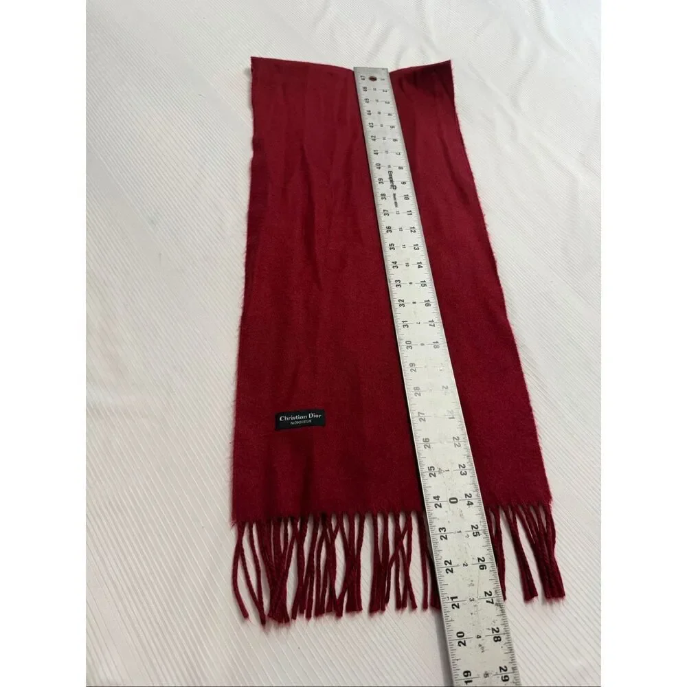 Christian Dior Monsieur Vintage Red Scarf